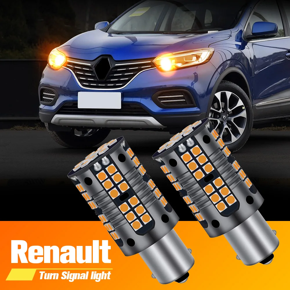 

2pcs LED Turn Signal Light Lamp PY21W BAU15S For Renault Twingo 2 3 Megane 4 Laguna 1 Koleos Kaptur Kadjar Fluence Espace 5 Clio