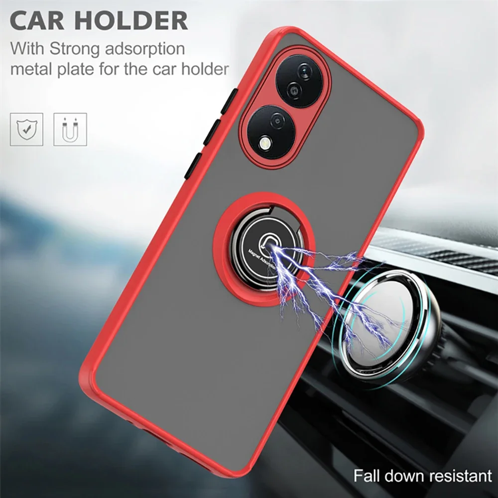Magnet Holder Ring Shockproof Matte Armor Case - Durable Protection