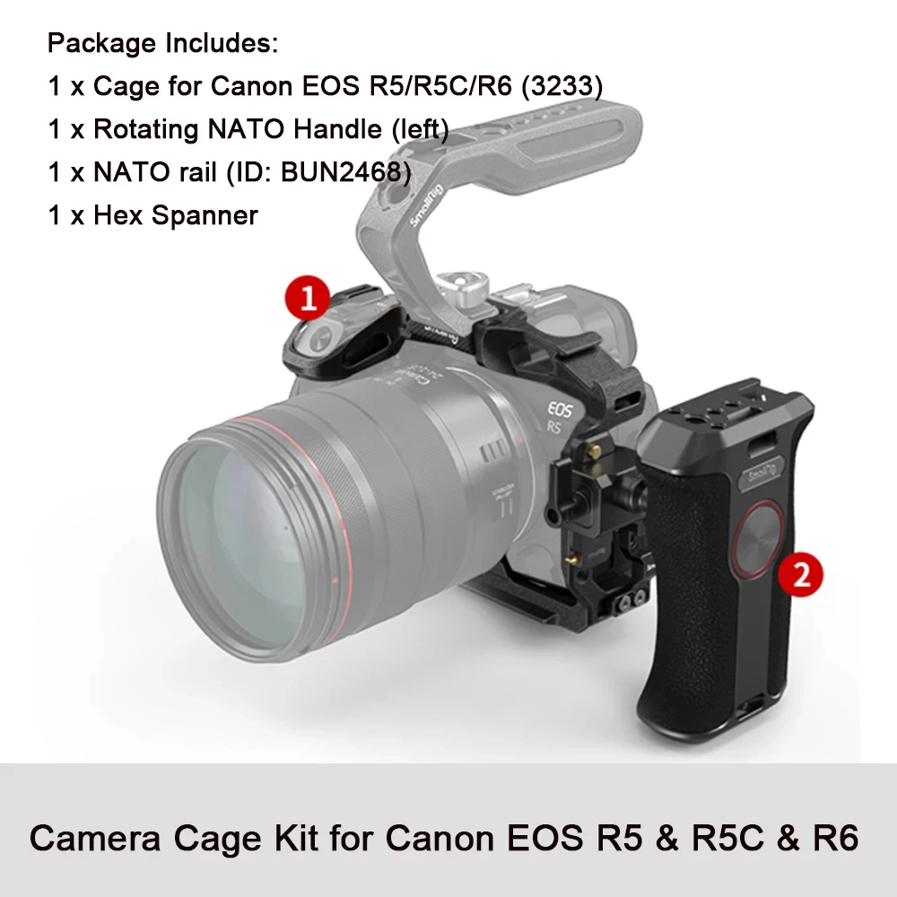 Smallrig-カメラケージ,アルミニウム合金,nimr5/eos r5 c/eos r6