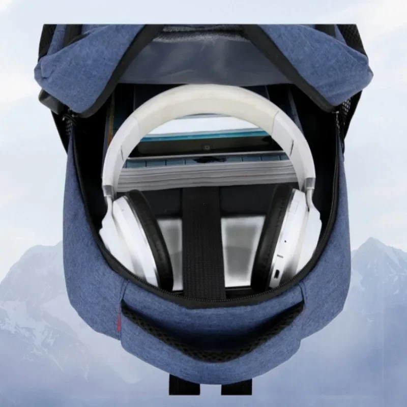 Classic Men Waterproof Backpack USB Charging Casual Travel Backpack Men Large Capacity Travel Laptop Backpack School Bag bolsas