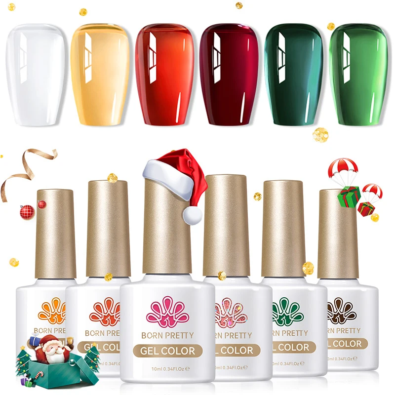 BORN PRETTY 6pcs Base Top Gel Coat Set Matte Top Coat Reinforcement Semi Permanent Varnishes Nail Art Hybrid Soak Off UV LED Gel 3