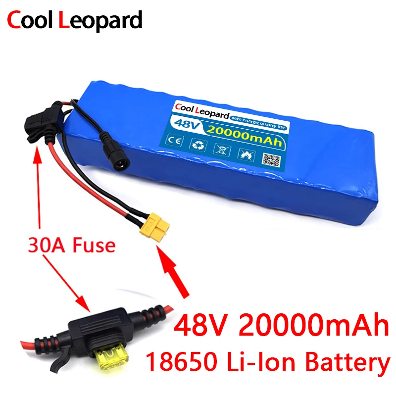 

E-bike 13S2P 18650 48V 20Ah Lithium Battery Pack,Built-In BMS, Is Suitable For High-Power Electric Scooter Li-ion Batttery