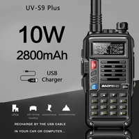 BAOFENG UV S9 Plus Powerful Handheld Transceiver with UHF VHF Dual Band 16 KM Long Range Walkie Talkie Ham UV 5R Two Way Radio 1