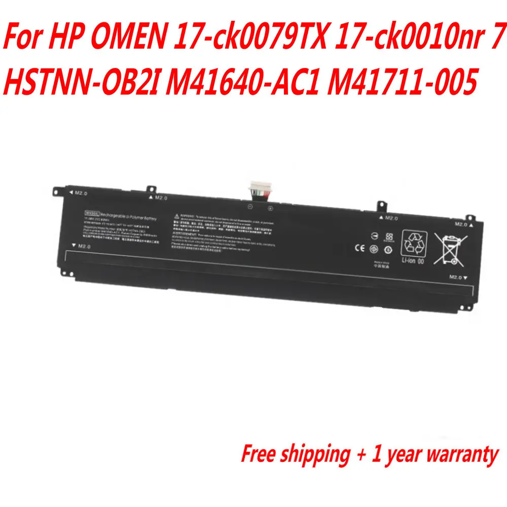 

New 11.58V 83WH WK06XL Laptop Battery For HP OMEN 17-ck0079TX 17-CK0010NR 7 HSTNN-OB2I M41640-AC1 M41711-005 CM2000TX