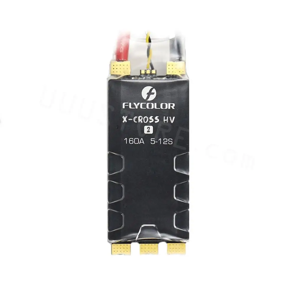 

FLYCOLOR X-Cross HVII 120A 160A 5-12S BLHeli32 Brushless ESC 82X34X21mm for RC Airplane Multirotor X-Class Cinelifter FPV Drones