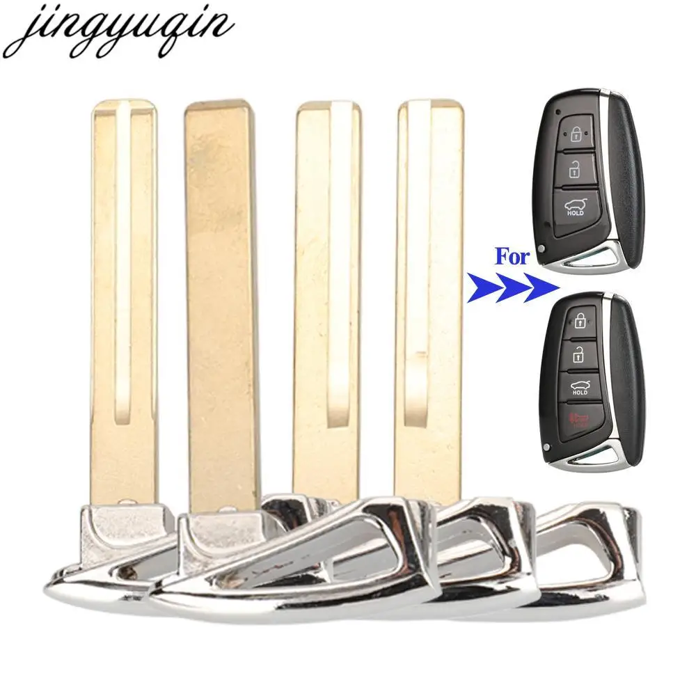 Jingyuqin 5Pcs Smart Car Key Blade Per Hyundai Genesis 2013 2014 2015 Santa Fe Equus Azera Ix45 Remote Key Sostituzione Vuota