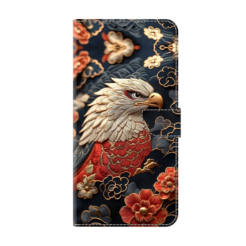 Colorful Painted Pattern Flip Phone Case - Protective Cover
