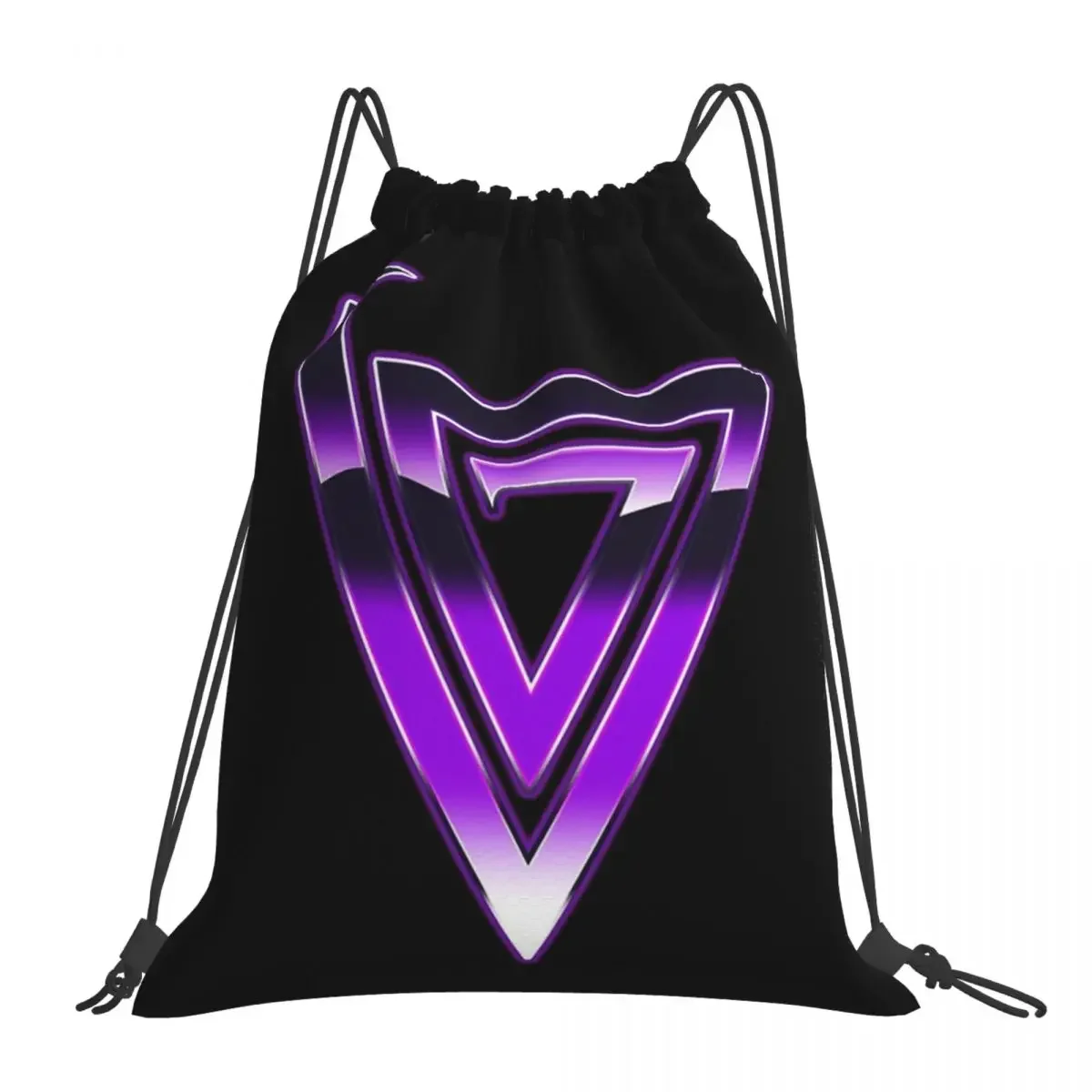 

VOID V Logo Backpacks Casual Portable Drawstring Bags Drawstring Bundle Pocket Shoes Bag BookBag For Man Woman Students