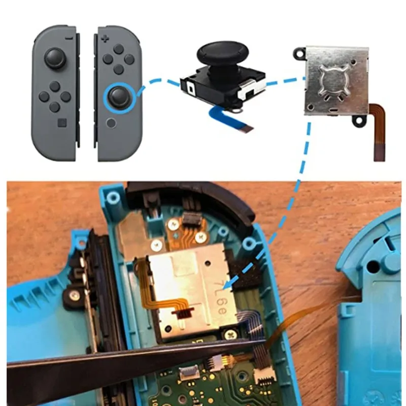 

2/4 шт. для Nintendo Switch 3d сменный джойстик аналоговый левый/правый аналоговый джойстик для Nintendo Switch Thumb Stick