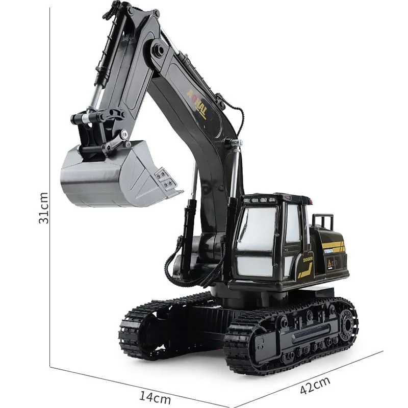 Children Alloy 8CH Rc Engineering Vehicle Steering Wheel Remote Control Dump Truck Crane Mixer Excavator Lift Truck Outdoor Toy rc cars rc trucks rc construction toy