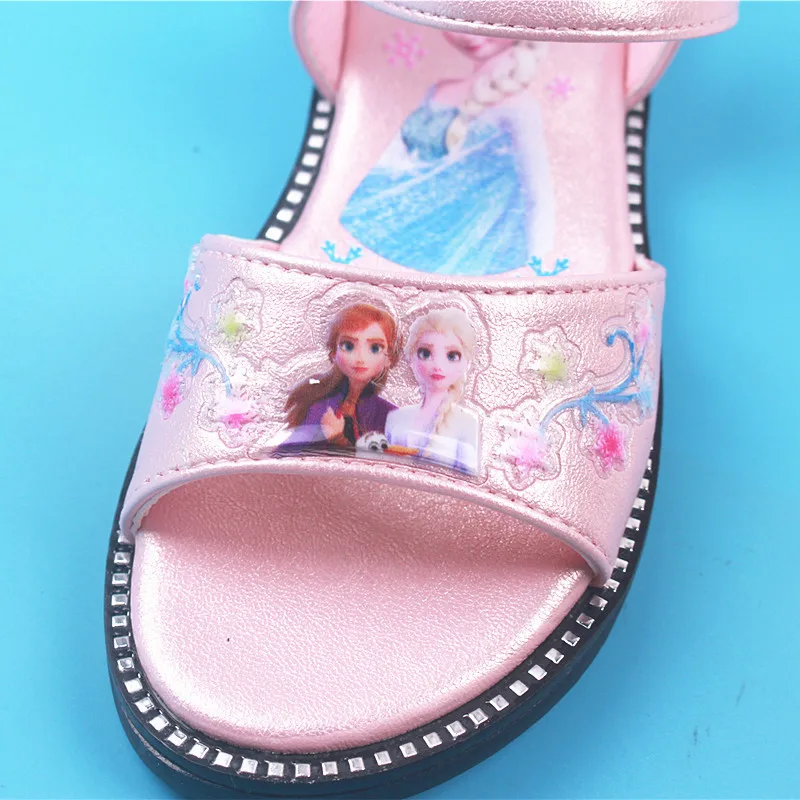 children's shoes for high arches Diseny Summer new girls frozen 2 sandals fashion cartoon  princess shoes beach shoes extra wide fit children's shoes