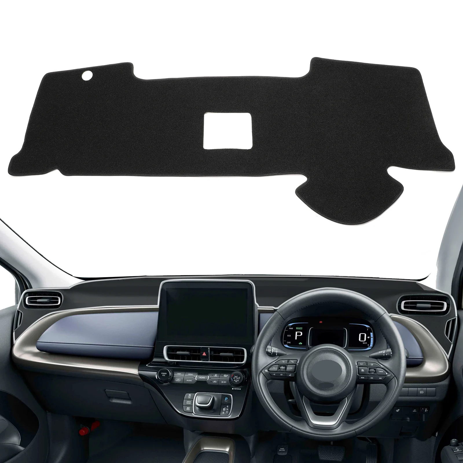 for Toyota Aqua Prius C Car Dashboard Cover Mat-Accessories Sun Protection Protective Pad