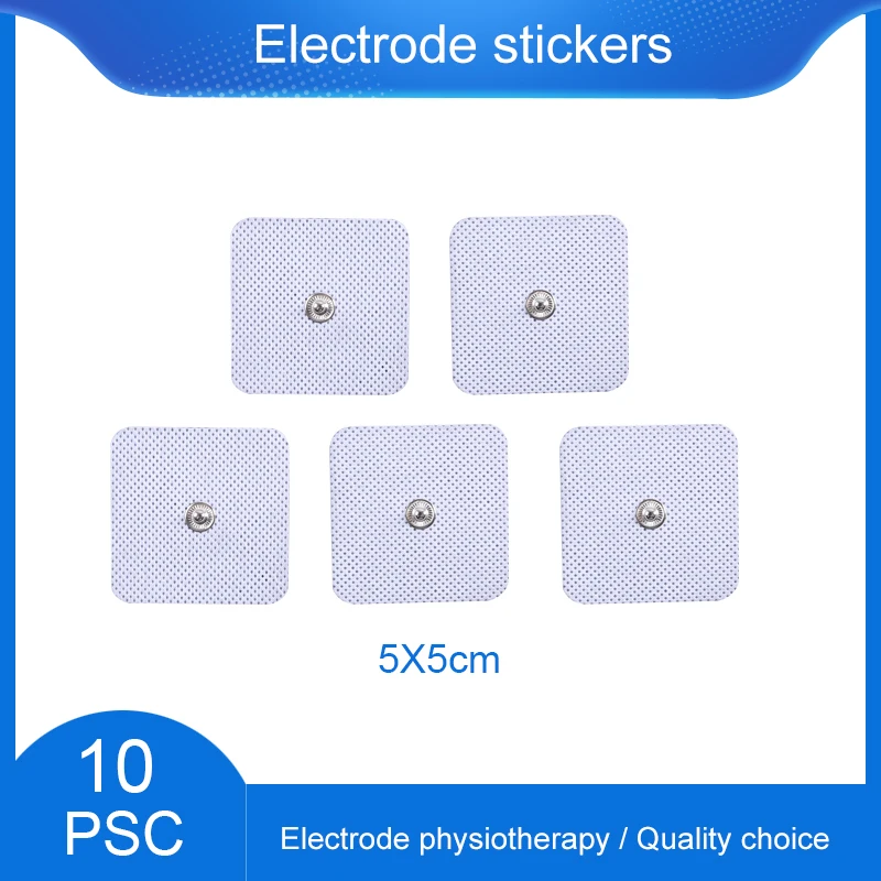 10pcs Size 5cm*5cm Nerve Stimulator Electrode Pads Conductive
