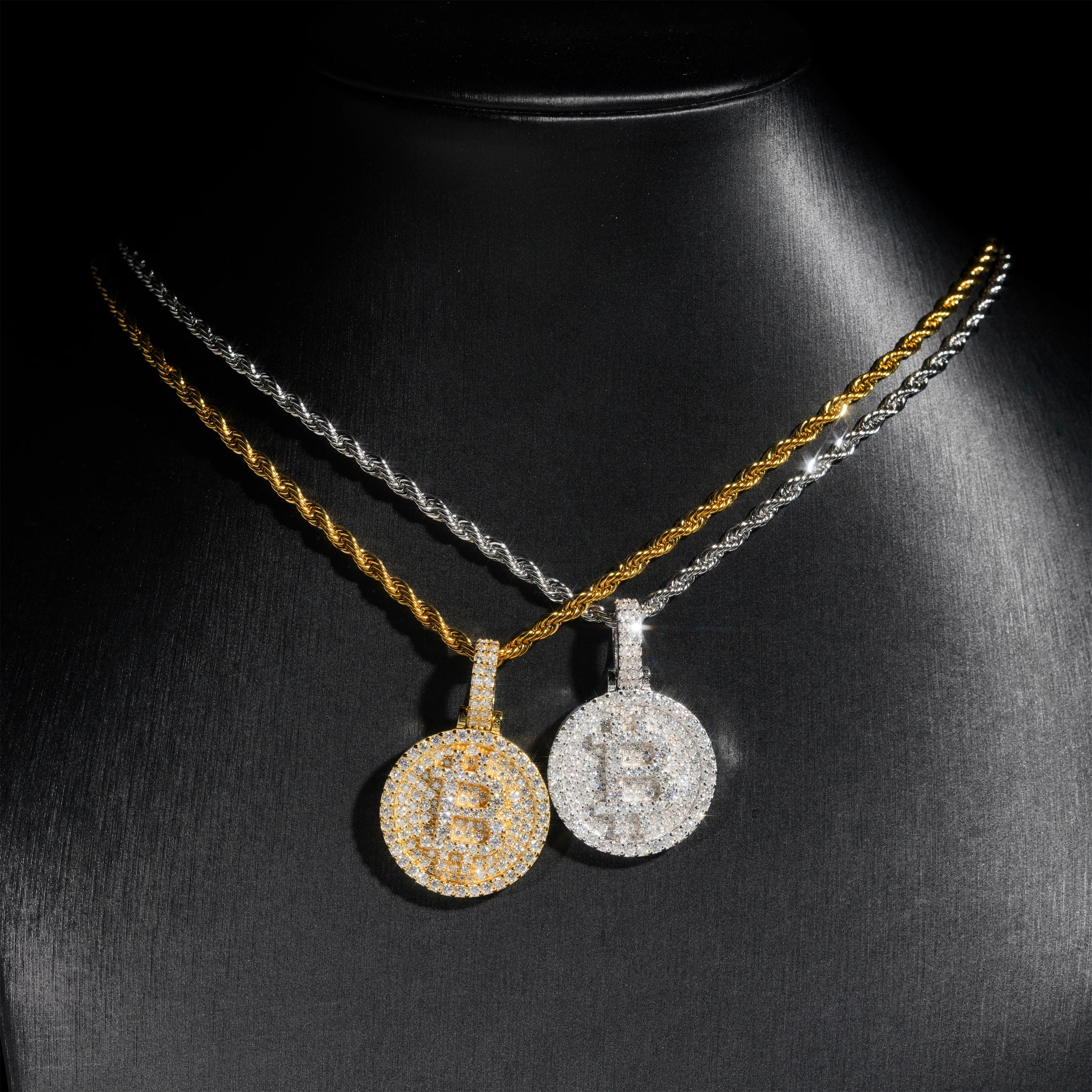 Hip Hop Iced Moissanite Bitcoin Pendant: The Real Story Behind the Bitcoin  Diamond Chain Trend