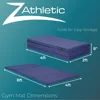 Folding Mat for Gymnastics and Tumbling, 4 Ft x 8 Ft x 2 In 4