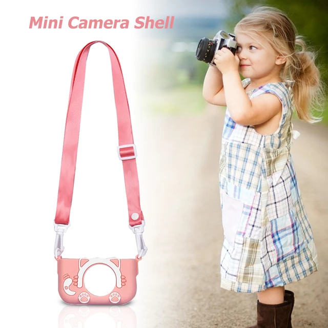 Kids Camera Protective Cover Case Children Camera Silicone Shell Cute Cartoon Camera Toys Child Outdoor Photography Camera Cover 4