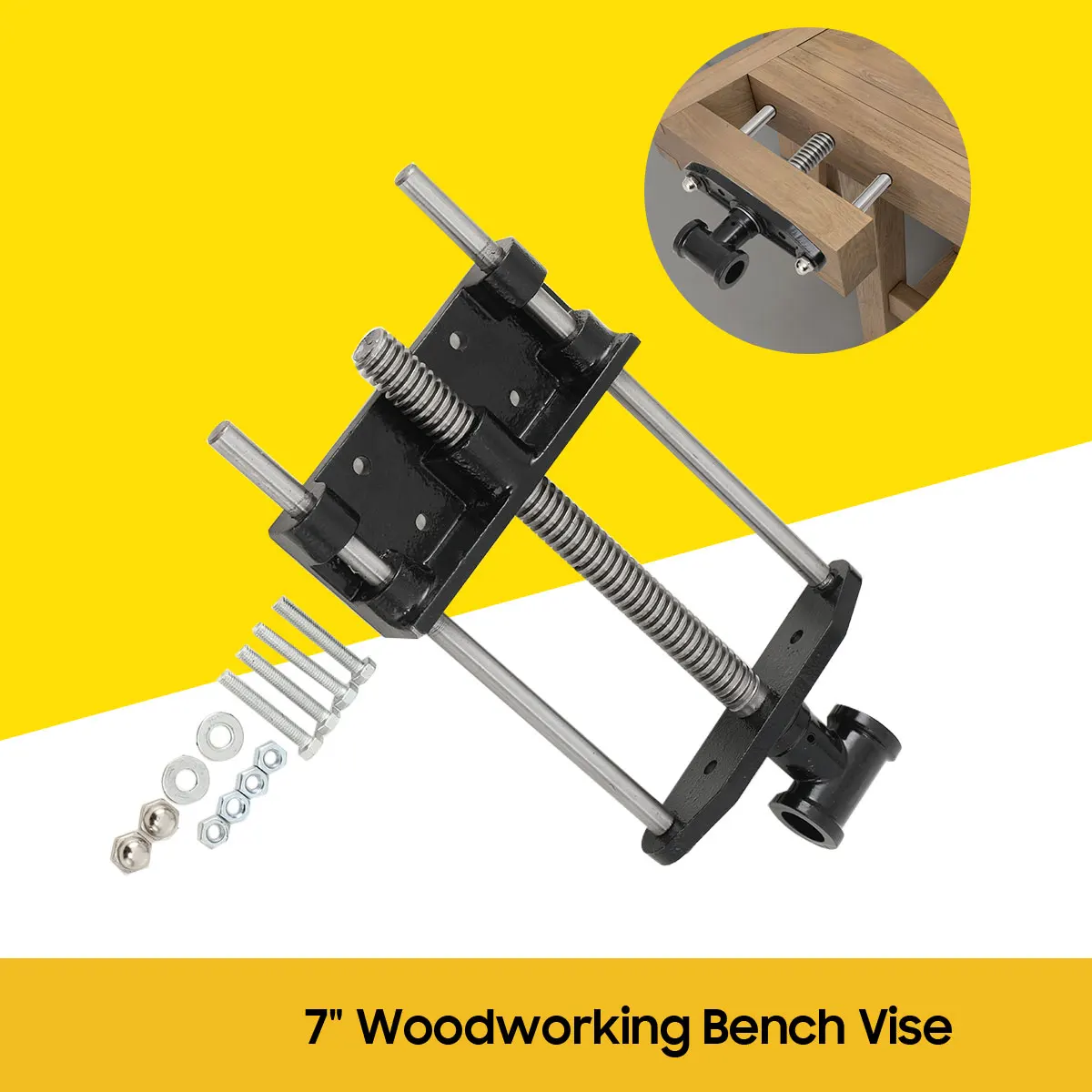 7" Woodworking Heavy Duty Table Clamp Bed Metal Vise Clip Fixed Repair Vice Tool Metal Vise Vice Tool Table Vise Table Vice Tool