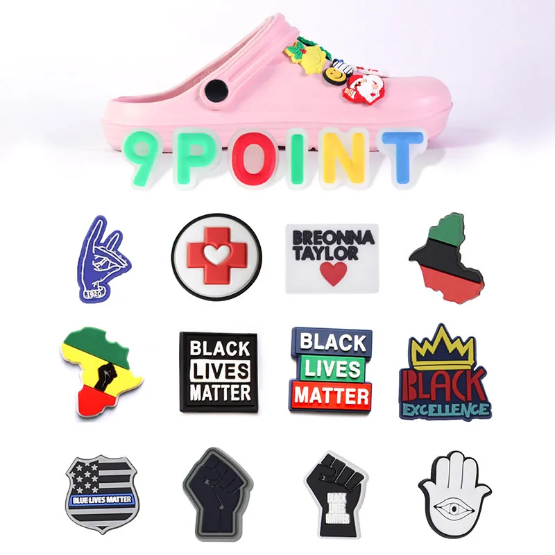 

Подвески для обуви из ПВХ, аксессуары для фотографий, украшение для обуви в африканском стиле, пряжки для обуви, сандалии, подарки на Рождество, Jibz