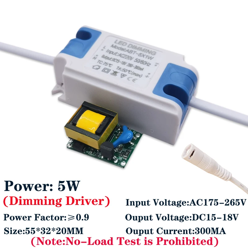 조광기 스위치 드라이버 패널 라이트 드라이버, LED 드라이버, 110V-220V, 1-36W, 3W6W12W18W24W36W