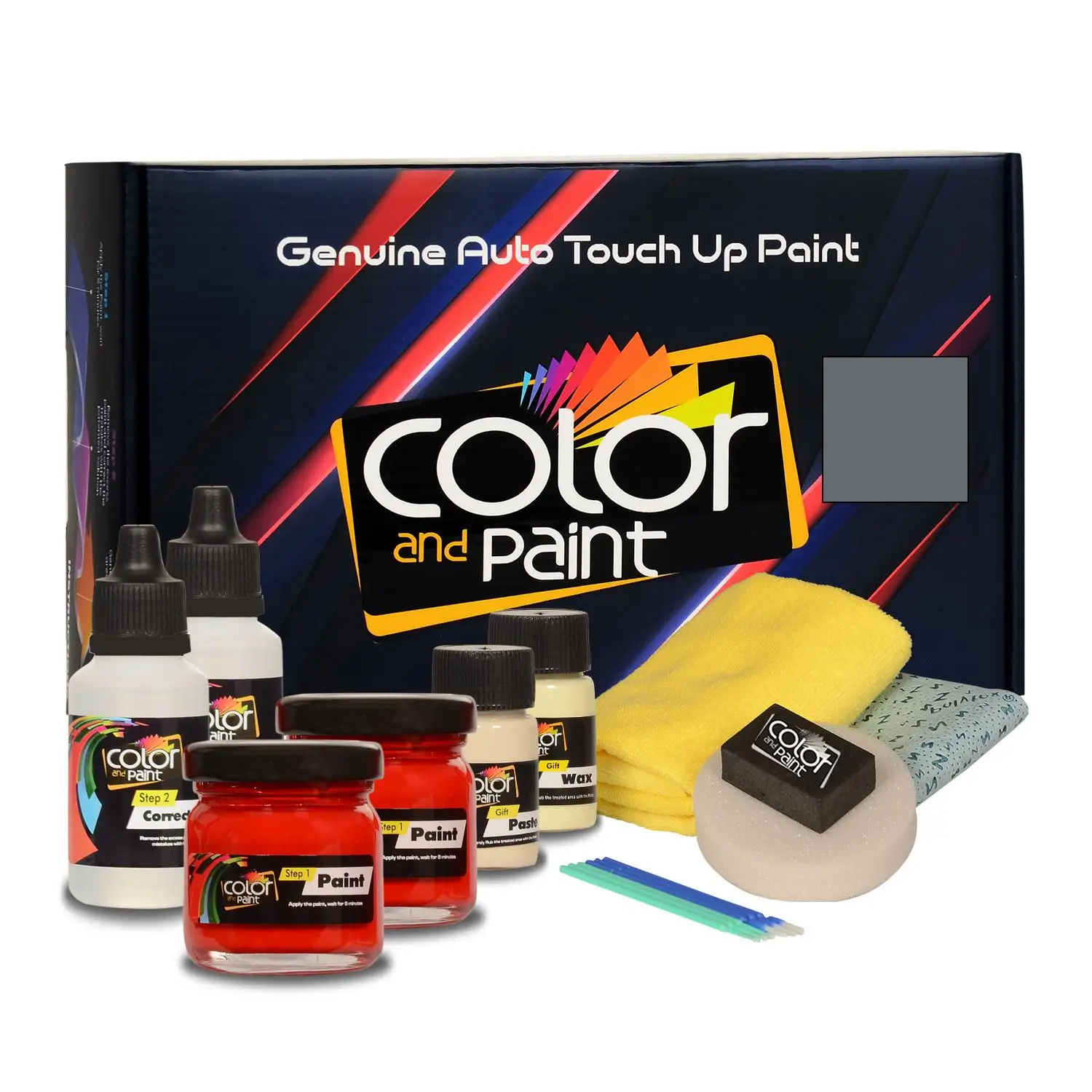 

Color and Paint compatible with Hyundai Automotive Touch Up Paint - IRON FROST - P2S - Basic Care