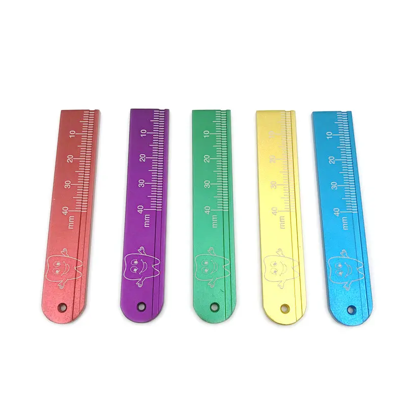 

High Quality Aluminum Dental Ruler Endoscope Span Scale Endodontic Hand Index Dentist Tool Material