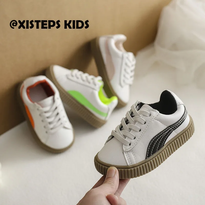 

XISTEPS High Quality Casual Sneakers for Children Girls Boys Skate Shoes Rubber Sole Toddler Boy Sport Shoes Sapato Infantil