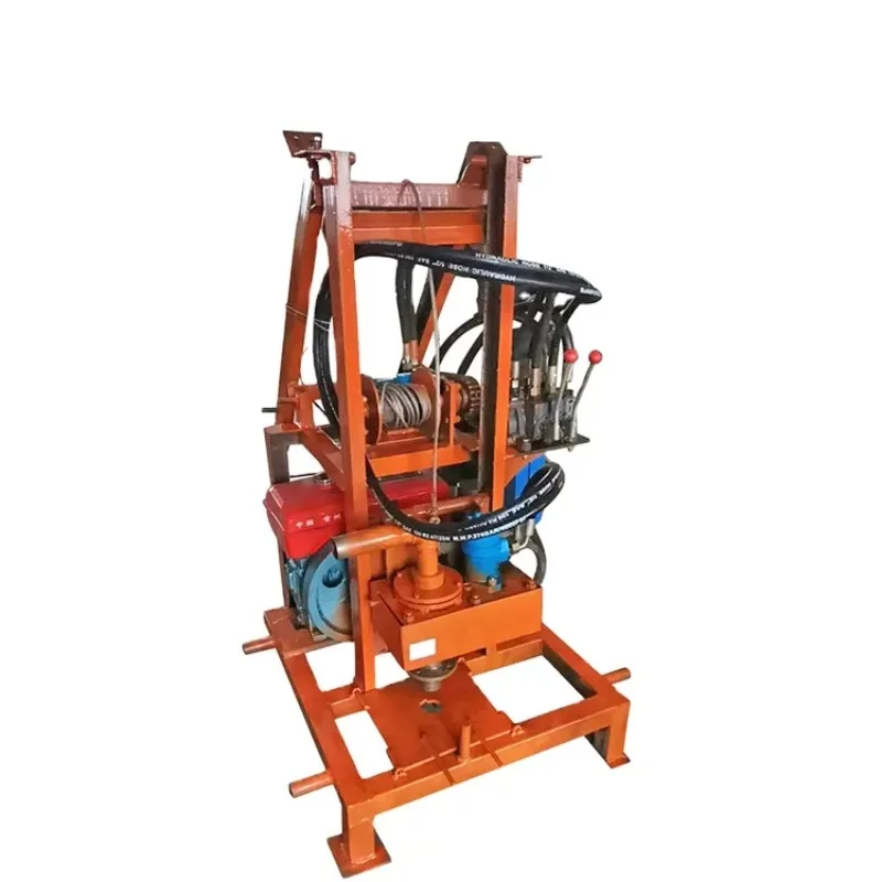 

100m Deep Portable Diesel Hydraulic Water Well Rotary Drilling Rig Borehole Water Well Drilling Machine Mexico Brazil