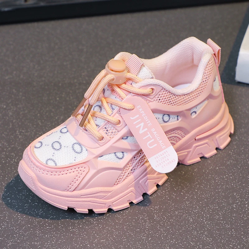 Kids White Sneakers Children Platform Sports Shoes 1-12 Years