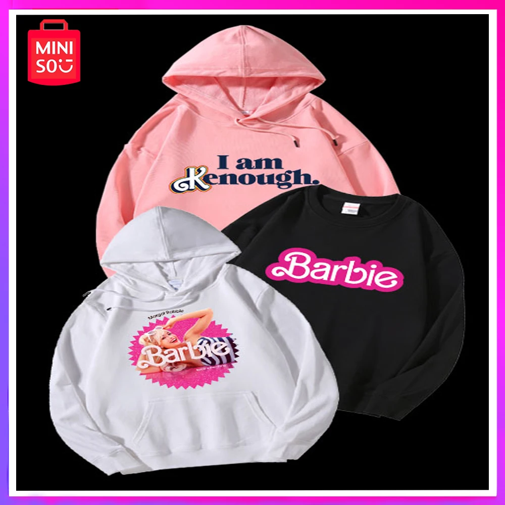 

Miniso 2023 New Barbie Sweater Hooded Cotton High Commander Margaret Robicon Kenough Long Sleeves Soft and Comfortable Gift