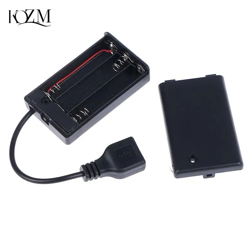 3*AAA Battery Box With USB Port For Building Block Led Light Kit With