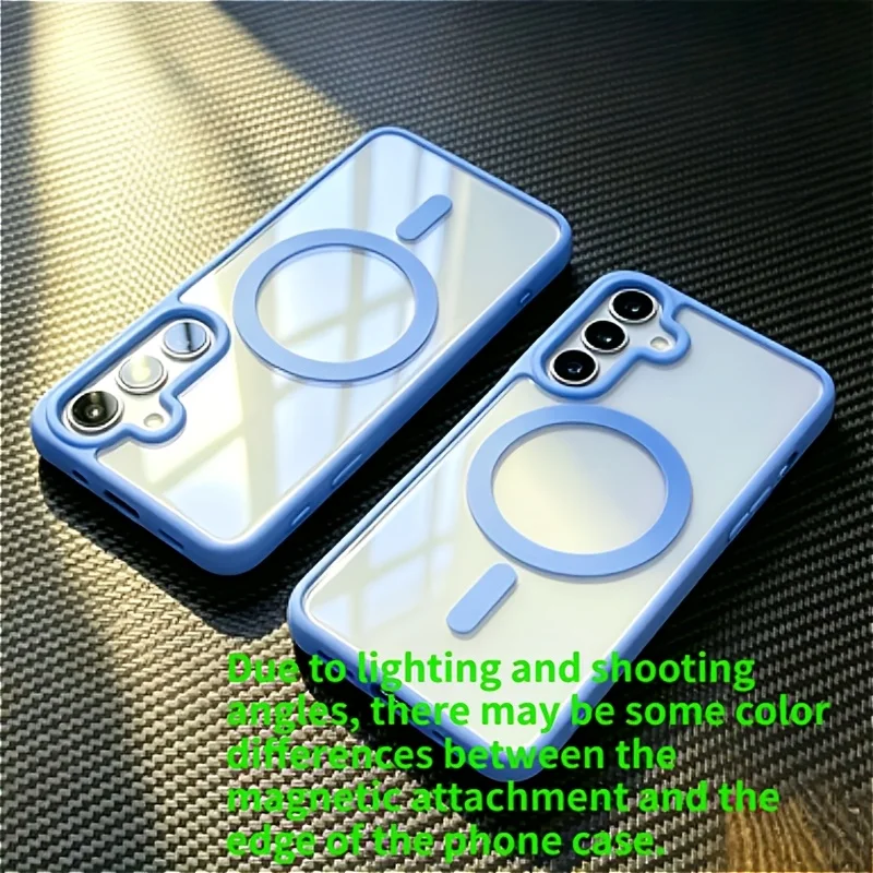 Luxury Transparent Anti-Slip Matte Magnetic Phone Case