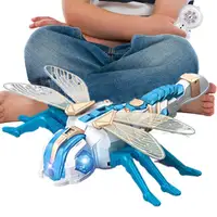 Remote Control Dragonfly 2.4 Ghz Smart Dragonfly RC Toy Robot Dragonfly With Spray And LED Lights RC Realistic Musical Bot For 1