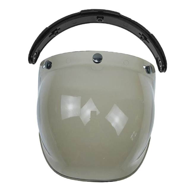 Motorcycle Helmet Visors Bubble 3 Up Open Face Anti-Fog