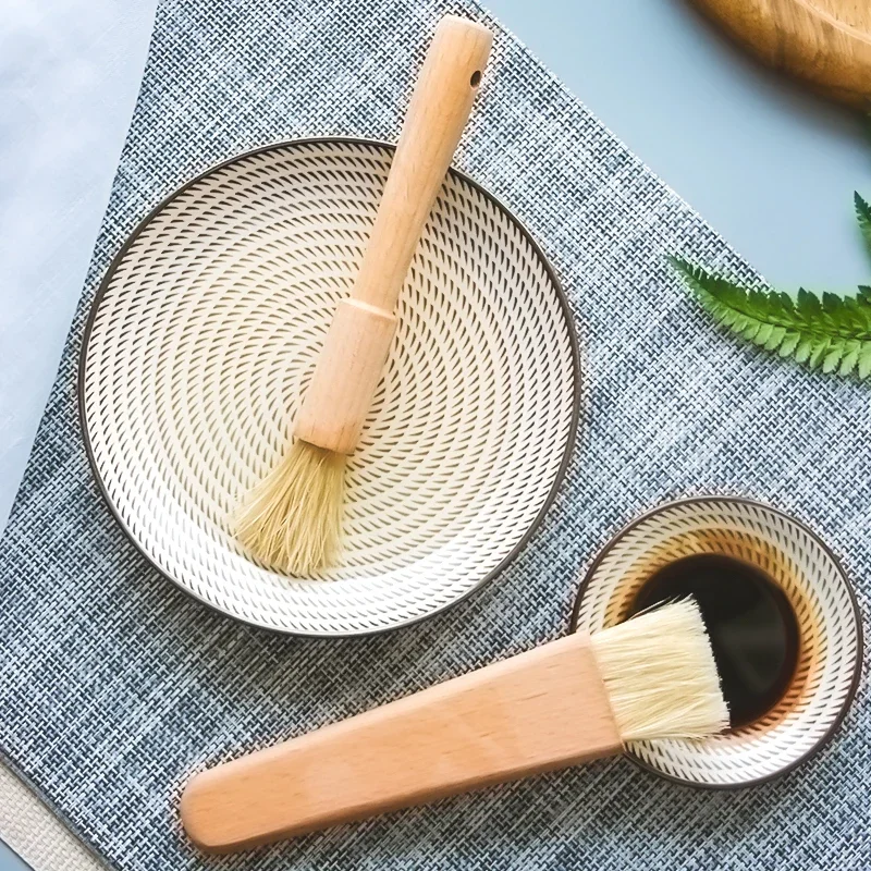 Multipurpose Kitchen Brush Bristle Grill Barbecue Oil Brush Baking Cooking Butter Paint Home Cleaning Brushes BBQ Tools