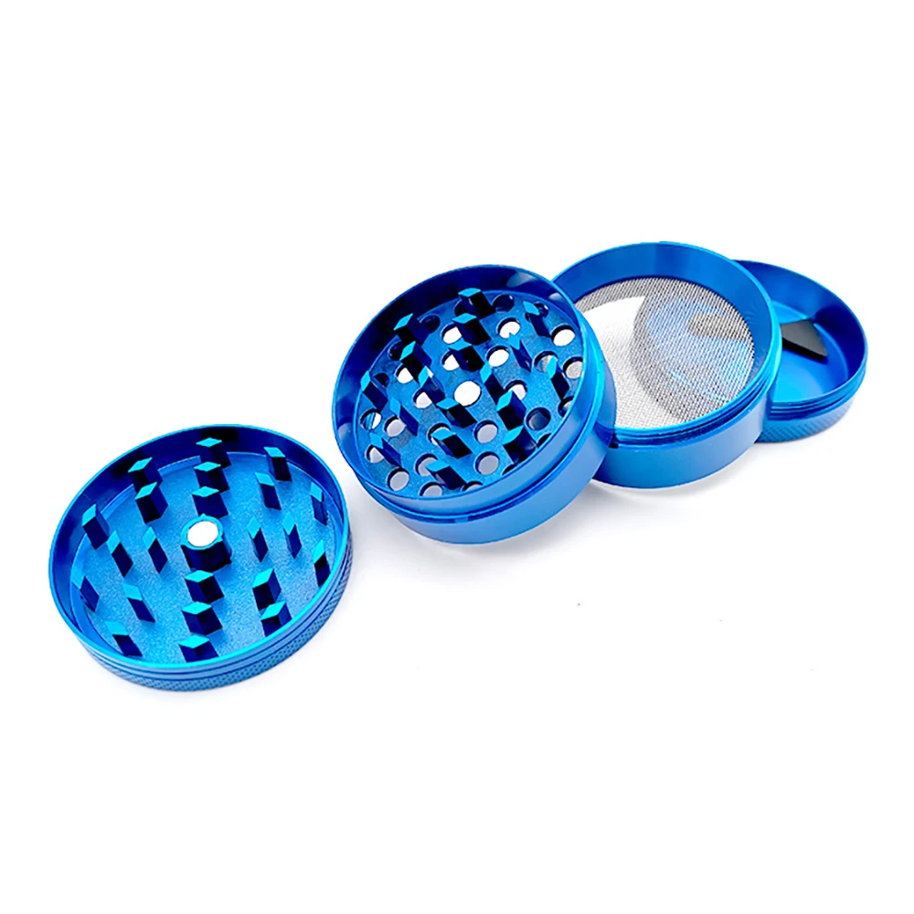 50mm Zina Alloy Herb Grinders Durable Herb-medicine Mills 4-layers Spice Kibbler Smoking Accessories for Smoker Holiday Gifts 5