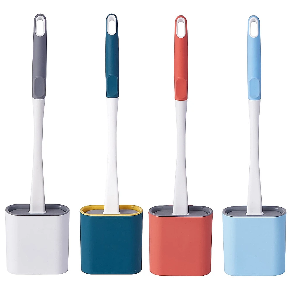 

Plastic Material 4 Colors Of Fashion Toilet Brush with Holder