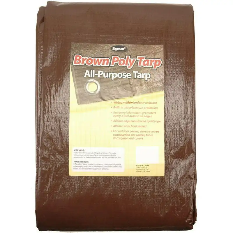 

18' x 24' Brown Economy Tarp