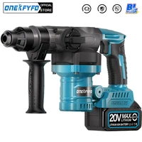 26MM Brushless Electric Heavy Duty Hammer Multifunctional Rotary Cordless Rechargeable Power Tools for Makita 18V Battery 1