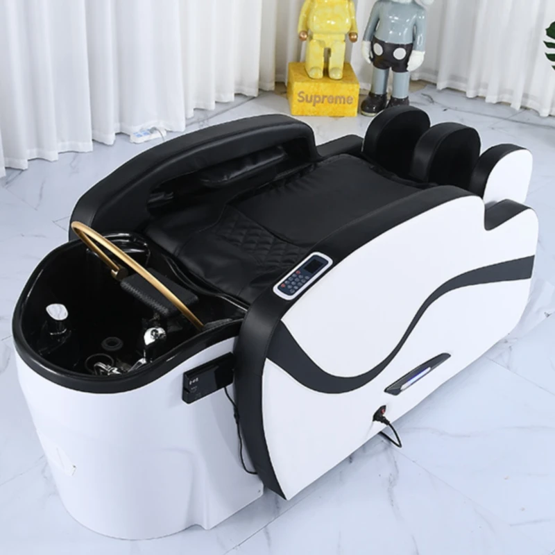 

Intelligence Hairdressing Shampoo Chairs Hair Salon Massage Shampoo Chair Luxury Silla Peluqueria Beauty Saloon Furniture QF50SC