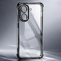 Sleek Transparent Black Soft TPU Phone Case with Protective Camera Cover for Poco X8 Pro