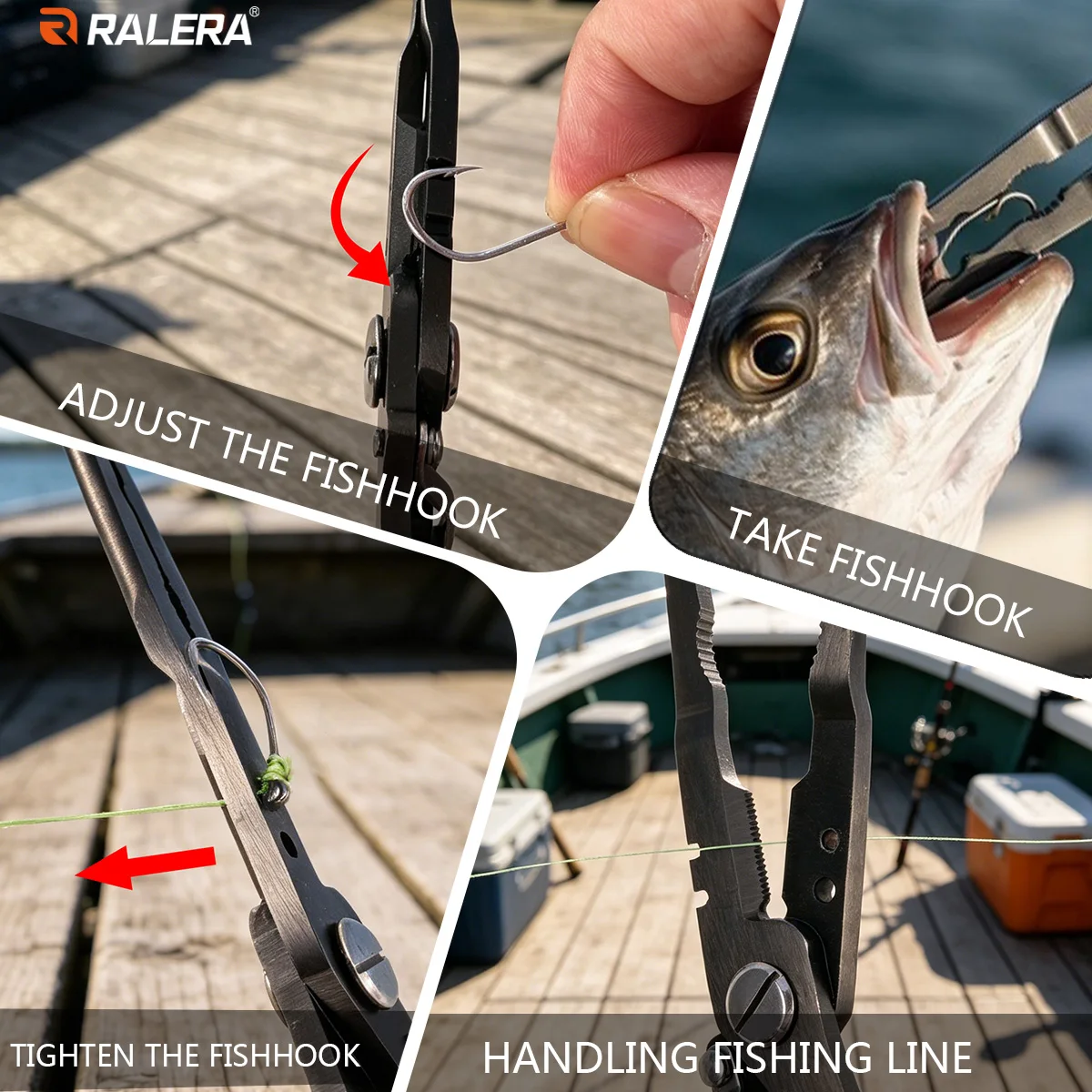 ralera multifunctional fishing pliers stainless steel lure pliers hook remover line cutter split ring opener with lanyard sheath 4 RALERA Multifunctional Fishing Pliers Stainless Steel Lure Pliers Hook Remover Line Cutter Split Ring Opener With Lanyard Sheath 4