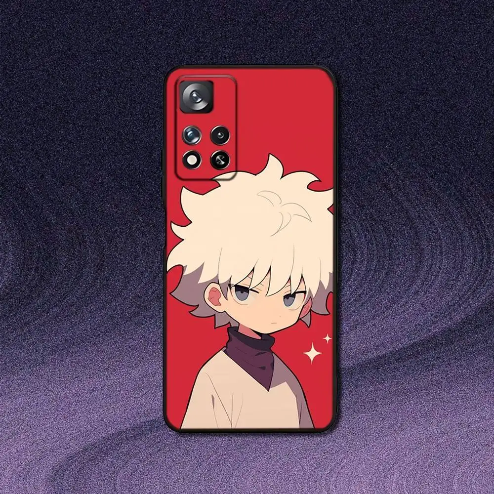 Sleek Black Killua Phone Case from Hunter X Hunter Collection