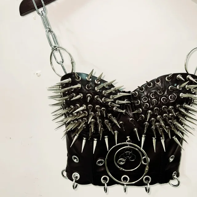 Spikey Cropped Bustier Top 6