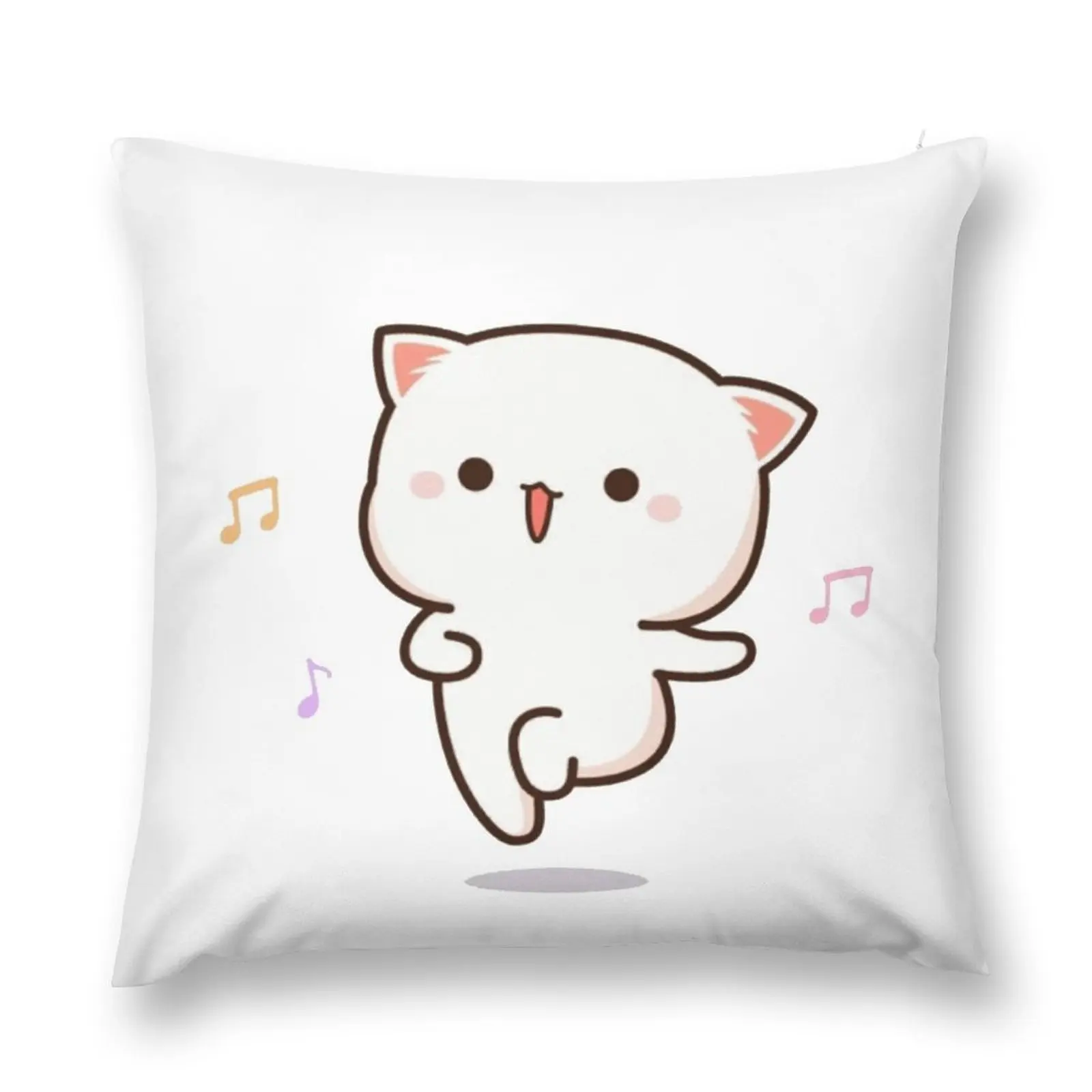 

cute mochi peach cat Throw Pillow Decorative Cushions For Living Room Christmas Pillows New year