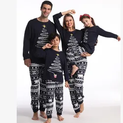 Festive Firework Print Family Matching Pajama Set - Cozy Christmas Sleepwear - Dog Romper L (Navy)