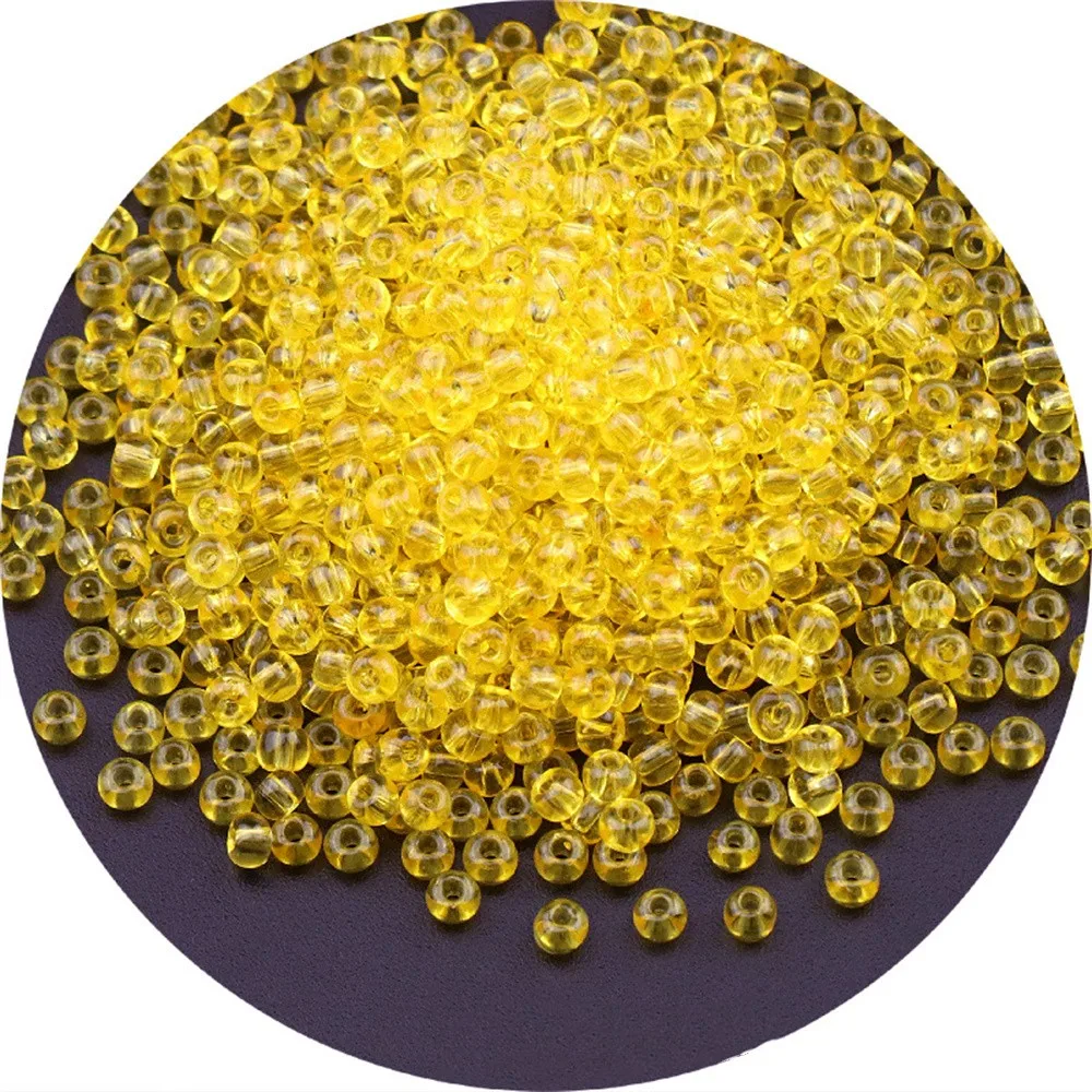Vibrant Oling Transparent Glass Seed Beads for DIY Jewelry and Accessories