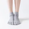 Hot Sale Women Anti-slip Yoga Socks Fingers Fitness Pilates Socks Gym Five Toe Sport Socks Cotton Colourful Elastic Winter 5
