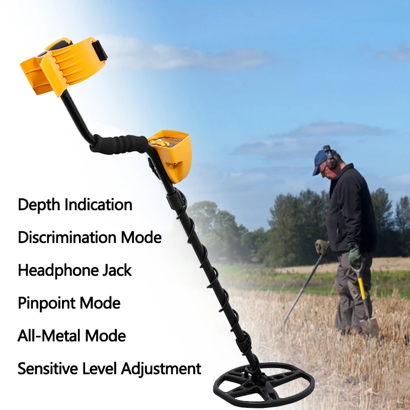 Professional Underground Metal Detector TC-500 Data Show and Back Light Function Gold Metal Detector Scanner Searching Seeker