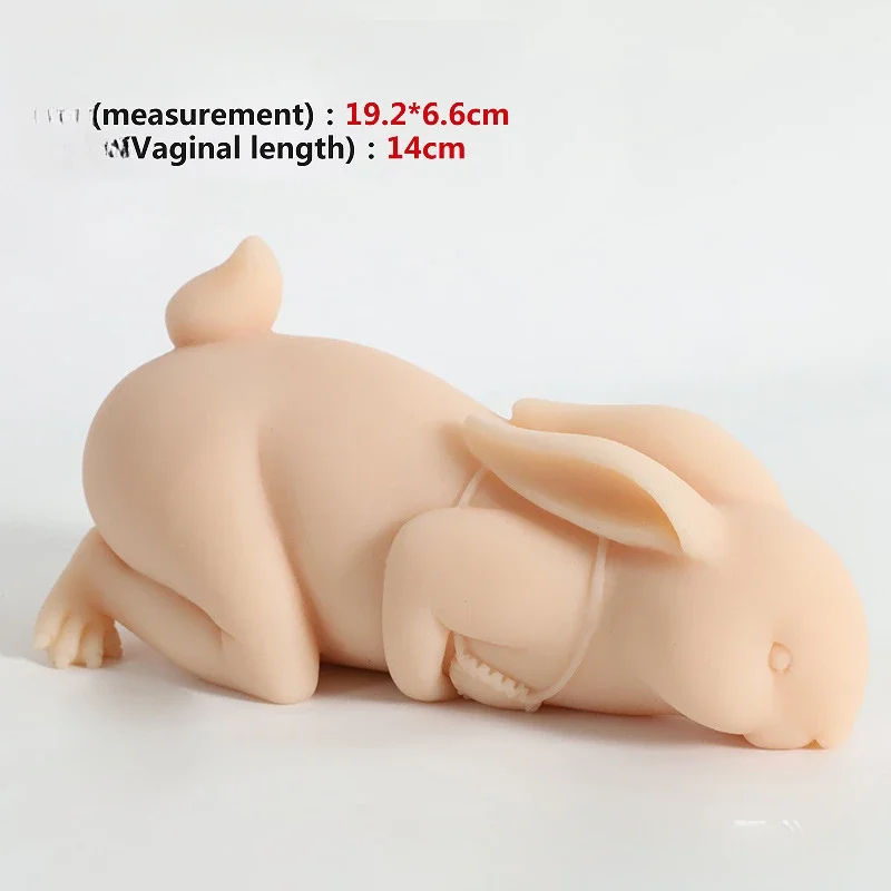 Male Masturbation Sex Toy 0.5kg Rabbit Model Realistic Vaginal Channel Adult Male Masturbator Pussy Can Be Inserted