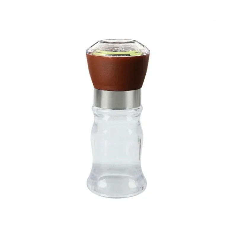 Salt and Pepper Grinder Refillable Plastic Grinder with Adjustable Kibble Portable Spice Jar Container spice grinder kitchen salt and pepper grinder